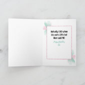 Funny Personalized Birthday Card for Sister Kaart (Binnen)
