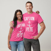 Funny Personalized Boating First Name Captain Pete T-shirt (Unisex)