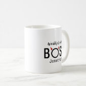 Funny Personalized Boss Horns Coffee Mok (Voorkant rechts)