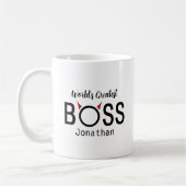 Funny Personalized Boss Horns Coffee Mok (Links)