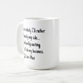 Funny Personalized Coffee Mug – Custom Quote (Devant gauche)
