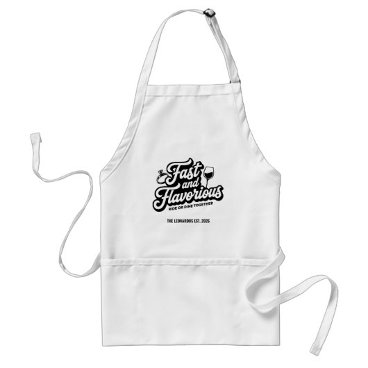 Funny Personalized Couple's Apron Standaard Schort (Voorkant)