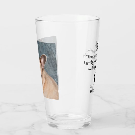 Funny Personalized Dog Dad Glas (Rechts)