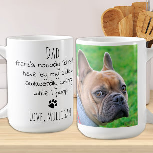 Funny Personalized Dog Dad Pet Photo Vaderdag Koffiemok