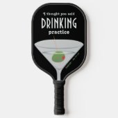 Funny Personalized Drink Martini Pickleball Paddle (Voorkant)
