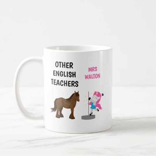Funny Personalized English Teacher Mok Gift (Links)
