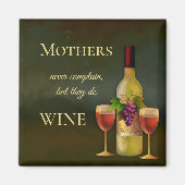 Funny Personalized Fine Art Wine Magnet Magneet (Voorkant)