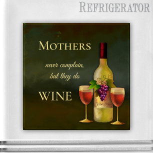 Funny Personalized Fine Art Wine Magnet Magneet