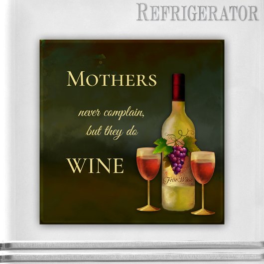 Funny Personalized Fine Art Wine Magnet Magneet