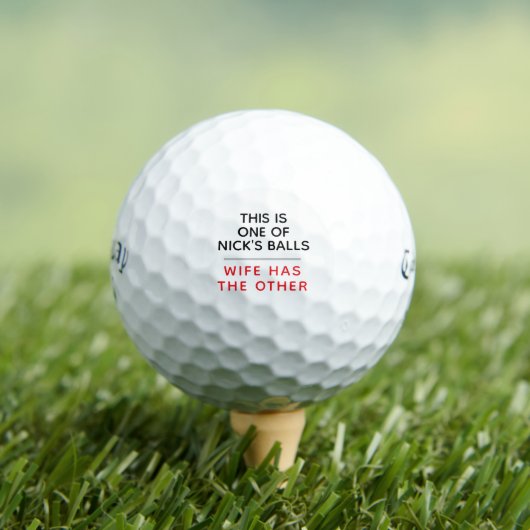 Funny Personalized Golf Balls - Lost Ball Message Golfballen (Insitu Shirt)