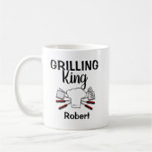 Funny Personalized Grilling King Koffiemok (Links)