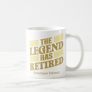 Funny Personalized Legend Retirement Koffiemok