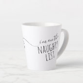 Funny Personalized Mugs for Kerstmis Latte Mok (Rechterhoek)