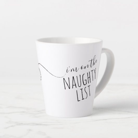 Funny Personalized Mugs for Kerstmis Latte Mok (Rechterhoek)