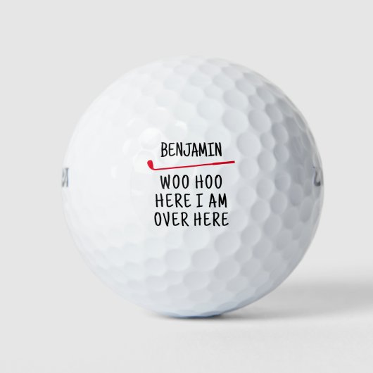 Funny Personalized Name Golfballen (Voorkant)