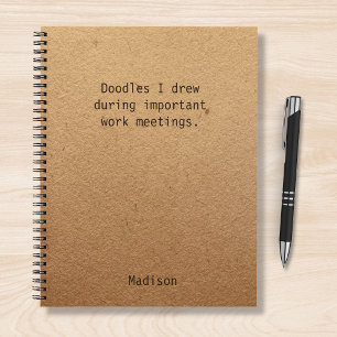 Funny Personalized Notes Kantoor Meeting Notitieboek