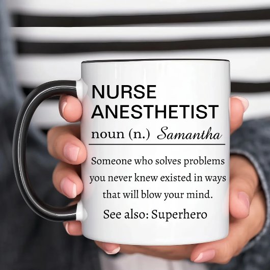 Funny Personalized Nurse Anesthetist Definition Mok