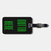 Funny Personalized Outta here Bagagelabel Cadeft (Achterkant horizontaal)