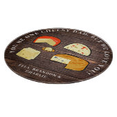 Funny Personalized Pa Cheese Pun Rustic Snijplank (Hoek)