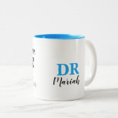 Funny Personalized Pharmacist gift Tweekleurige Koffiemok (Voorkant rechts)