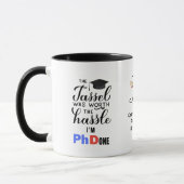 FUNNY Personalized PhD Afstuderen Afstuderen Citaa Mok (Links)