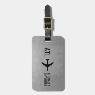 Funny Personalized Pilot Gift Travel Lover Bagagelabel