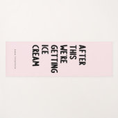 Funny Personalized Pink Exercise Yogamat (Voorkant (horizontaal))