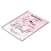 Funny Personalized Retirement Wine Notitieboek (Linkerzijde)