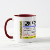 Funny Personalized Rx Prescription koffie Mok (Links)