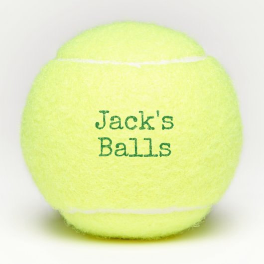 Funny Personalized Tennis Balls Tennisballen (Voorkant)