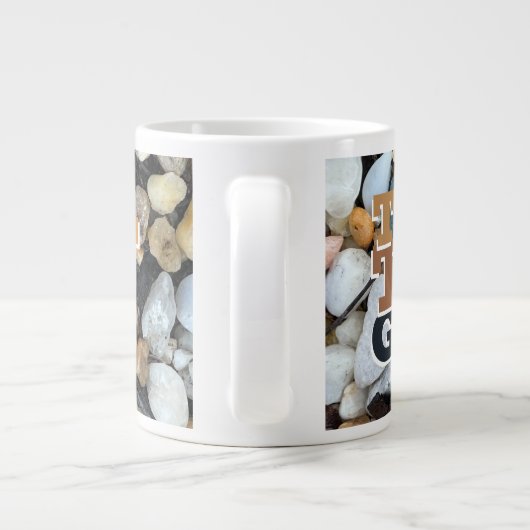 Funny Personalized Tough Guy Statement Extra Grote Beker (Achterkant)