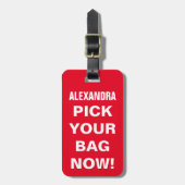 Funny Personalized Travel Luggable Bagagelabel (Voorkant verticaal)