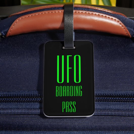 Funny Personalized UFO Bagagelabel Gift (Achter Insitu 4)