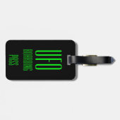 Funny Personalized UFO Bagagelabel Gift (Achterkant horizontaal)