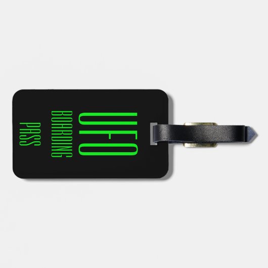 Funny Personalized UFO Bagagelabel Gift (Achterkant horizontaal)