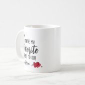 Funny Personalized Valentijns Gift Koffiemok (Voorkant links)