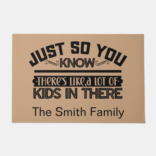 Funny Personalized Welcome Doormat Deurmat (Voorkant)