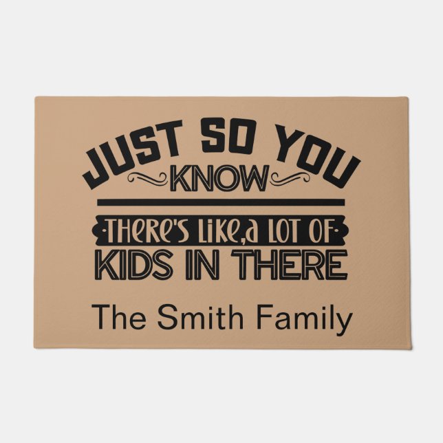 Funny Personalized Welcome Doormat  Deurmat (Voorkant)