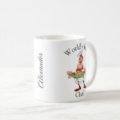 Funny Personalized Worlds Best Chef Koffiemok (Voorkant rechts)