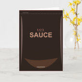 Funny Personnalisable Sauce de Soja Carte d'Annive (Fleur jaune)