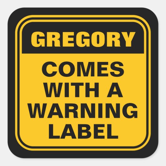 Funny personnalisé jaune vient avec étiquette d'av (Devant)