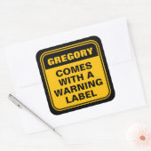 Funny personnalisé jaune vient avec étiquette d'av (Enveloppe)