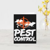Funny Pest Control Humor For Rat Hunters &amp; Tra Kaart (Gele Bloem)