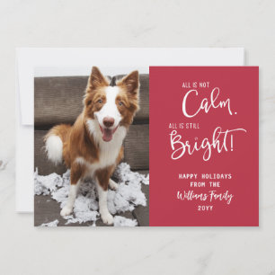 Funny Pet All is geen Calm 3 Foto Holiday Kaart