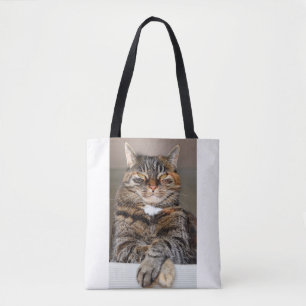 Funny Pet Cat Mean Cynical Humor niet onder de ind Draagtas