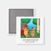 Funny Pet Dog Humor Magnet Gift Magneet (Voorkant / Achterkant)