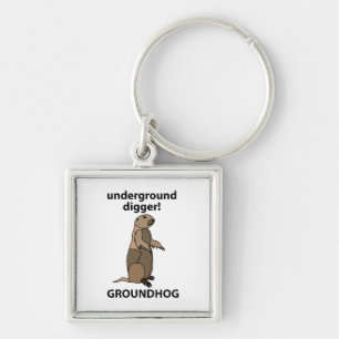 Funny Pet Groundhog Sleutelhanger