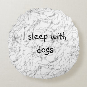 Funny Pet hair Rond Kussen