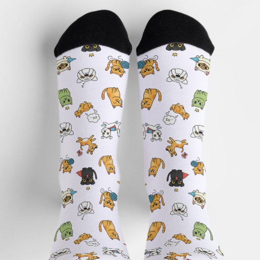 Funny Pets Pattern Crew Socks Sokken (Top)