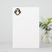 Funny pguin briefpapier (Staand voorkant)